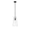 Z-Lite Kira Pendant, 1-Light, 6.5 In.W x 13 In.H, Matte Black/Clear 7508P-ROD-MB - alternate 4